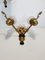 Neoclassical Gilt Bronze and Black Sconces, 1940s, Set of 2, Image 10