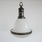 Lámpara colgante alemana grande de vidrio opalino, años 20, Imagen 3