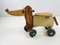 Vintage Scandinavian Wooden Bike Dog Toy, 1980s 1