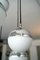 Lampada a sospensione sferica in vetro opalino di Stilnovo, Italia, anni '60, Immagine 6