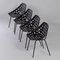 Deauville Chairs F320 by Pierre Guariche for Meurop, 1960s, Set of 4 3
