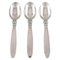 Georg Jensen Cactus Coffee Spoons in Sterling Silver, Set of 3 1