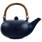 Teapot in Glazed Ceramic with Handle in Wicker by Eva Stæhr-Nielsen for Saxbo 1