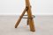 Brutalist Oak Stools, 1980s, Set of 2, Image 2