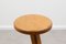 Brutalist Oak Stools, 1980s, Set of 2, Image 3