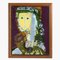 Bemalte Keramikteller mit Glasierten und Eingerahmten Porträts von Manfredo Borsi, 1950er, 2er Set 2