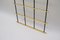 Brass and Aluminium Wall Coat Rack, 1950s 8