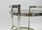 Nickel Plated and Smoked Glass Serving Trolley, 1970s 9