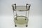 Nickel Plated and Smoked Glass Serving Trolley, 1970s, Image 3