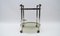 Nickel Plated and Smoked Glass Serving Trolley, 1970s 4