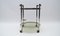 Nickel Plated and Smoked Glass Serving Trolley, 1970s, Image 4