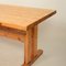 Mid-Century Brutalist French Solid Pine Trestle Dining Table, 1970s, Image 17