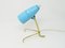 Applique Murale ou Lampe de Bureau Mid-Century Bleu Clair par Rupert Nikoll, Vienna, 1950s 4