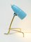 Mid-Century Light Blue Wall or Table Lamp by Rupert Nikoll, Vienna, 1950s 1