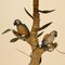 Mid-Century Italian Faux Bamboo Table Lamp with Parrots and Bamboo Lamp Shade, 1970s, Image 8