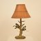 Mid-Century Italian Faux Bamboo Table Lamp with Parrots and Bamboo Lamp Shade, 1970s 11