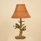Mid-Century Italian Faux Bamboo Table Lamp with Parrots and Bamboo Lamp Shade, 1970s, Image 11