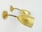 Mid-Century Golden Wall Lights by Rupert Nikoll, Vienna, Set of 2, Image 5