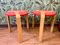 Birch Jocker Stools by A.Simonit & G. Del Piero for Olivo Srl., 1970s, Set of 2 1