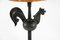 Lámpara de mesa con gallo de hierro forjado, años 50, Imagen 3