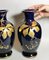 Blue Glazed Earthenware Vases by Gustave Asch for Sainte-Radegonde, Set of 2, Image 19