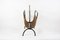 Leather Steering Magazine Rack by Jacques Adnet, 1950s, Image 6