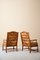 Mid-Century Scandinavian Style Wood & Oriental Fabric Lounge Chair, 1970s 3