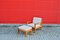 Lounge Chair & Ottoman from Knoll Antimott, 1960s, Set of 2, Image 3