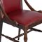 19th Century Neoclassical Walnut and Leather Desk Chair, Image 3