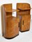 Art Deco Birdseye Maple Bedside Cabinets, 1930s, Set of 2 2