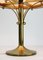 Mid-Century Art Deco Brass Opaline Mushroom Table Lamp 7