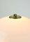 Mid-Century Art Deco Messing Opalglas Mushroom Tischlampe 5