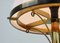 Mid-Century Art Deco Messing Opalglas Mushroom Tischlampe 9