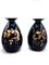 Art Deco Black, Silver, Red & Gold Ceramic Vases by Charles Catteau for Boch Frères, 1933, Set of 2, Image 1