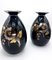 Art Deco Black, Silver, Red & Gold Ceramic Vases by Charles Catteau for Boch Frères, 1933, Set of 2 5