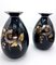 Vases Art Deco en Céramique Noire, Argent, Rouge et Or par Charles Catteau pour Boch Frères, 1933, Set de 2 5
