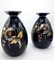 Vases Art Deco en Céramique Noire, Argent, Rouge et Or par Charles Catteau pour Boch Frères, 1933, Set de 2 6