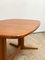 Mid-Century Danish Teak Oval Dining Table from Rasmus Solberg, 1960s, Image 15