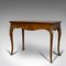 Antique French Burr Walnut Fold Over Card Table, 1870s 4