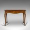 Antique French Burr Walnut Fold Over Card Table, 1870s 1