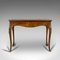 Antique French Burr Walnut Fold Over Card Table, 1870s, Image 1