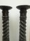 Antique Empire Style Black Marble Capitals, 1900s, Set of 2 5