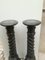 Antique Empire Style Black Marble Capitals, 1900s, Set of 2 3