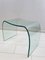 Italian Transparent Glass Ghost Chair or Ottoman by Cini Boeri for Fiam, 1987, Image 7