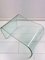 Italian Transparent Glass Ghost Chair or Ottoman by Cini Boeri for Fiam, 1987, Image 2