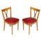 Mid-Century Italian Desk Chairs Attributed to Melchiorre Bega, 1940s, Set of 2, Image 1