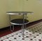 Vintage Bauhaus Metal and Black Linoleum Loop Side Table from Mauser Werke Waldeck 2