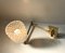 Vintage Danish Adjustable Brass and Glass Sconce from Abo Metallkunst, 1970s, Image 11