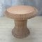 Vintage Rattan Table with Built-in Wooden Board, 1970s 3