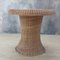 Vintage Rattan Table with Built-in Wooden Board, 1970s 4